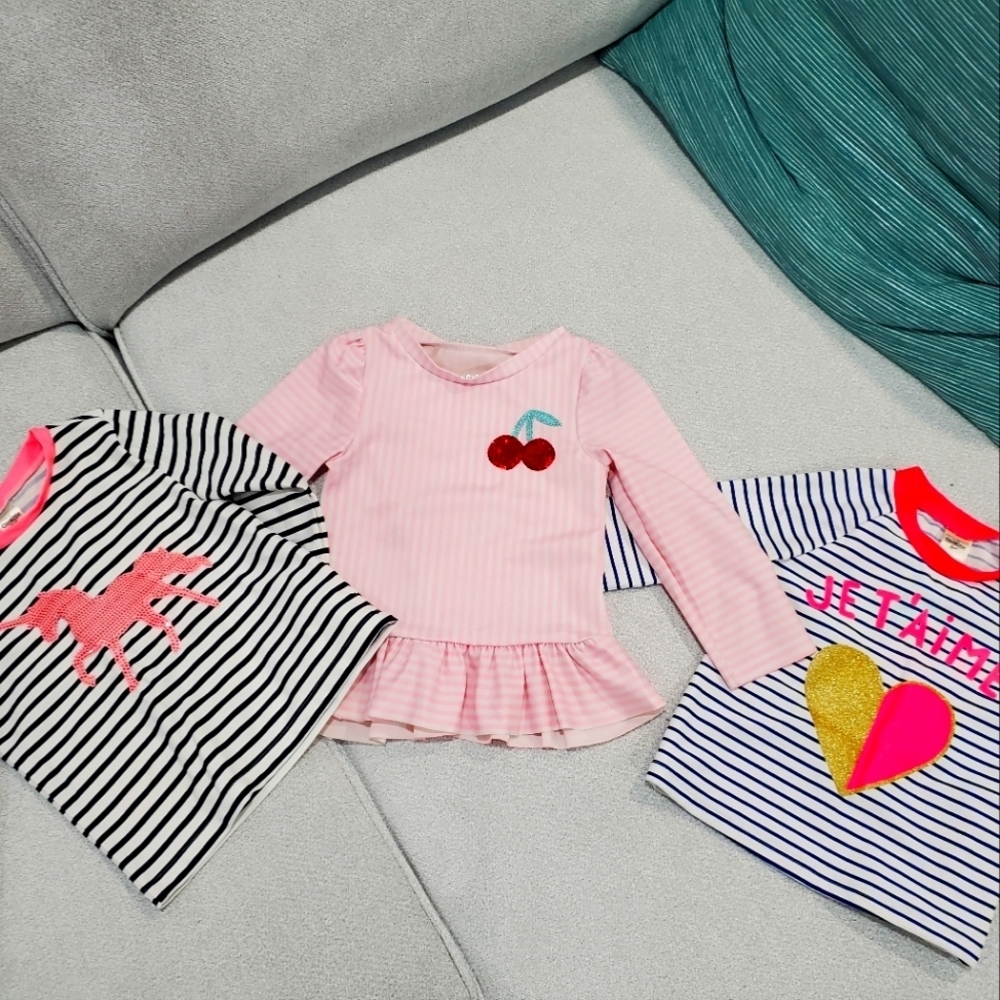 Bundle Swim Shirts Girl 2T